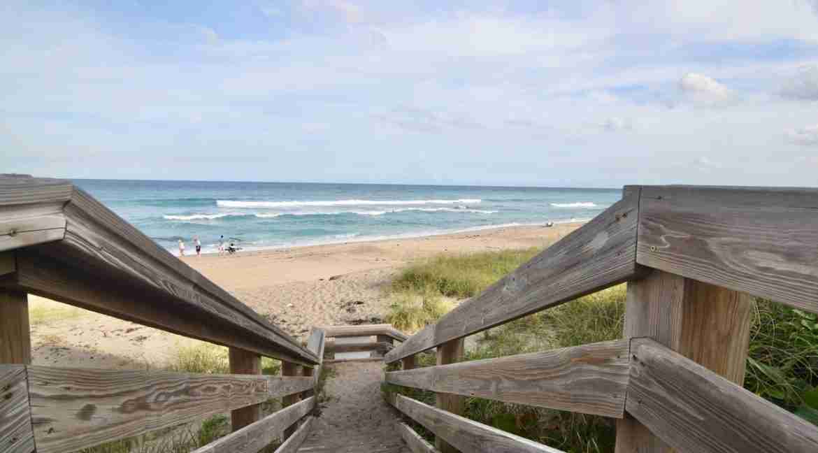 beach stairway